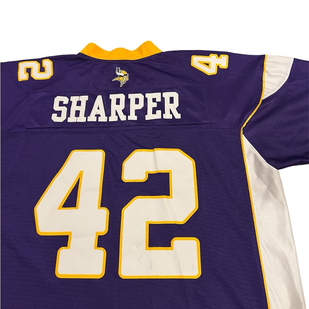 Minnesota Vikings Darren Sharper #42 Jersey Size 2XL by Reebok x NFL - Picture 5 of 5